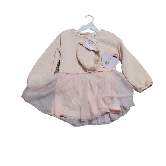btweenBaby Girls 2 Pc Dress & Headband Set - Picture 1 of 10